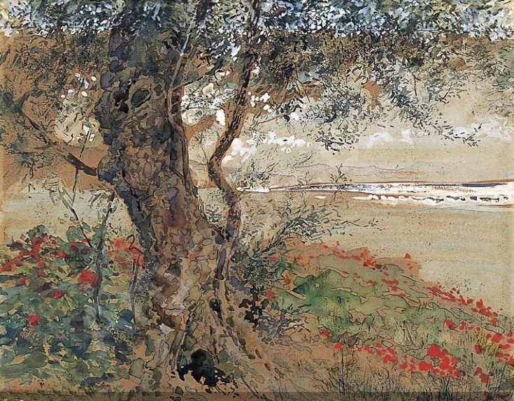 Paesaggio con marina